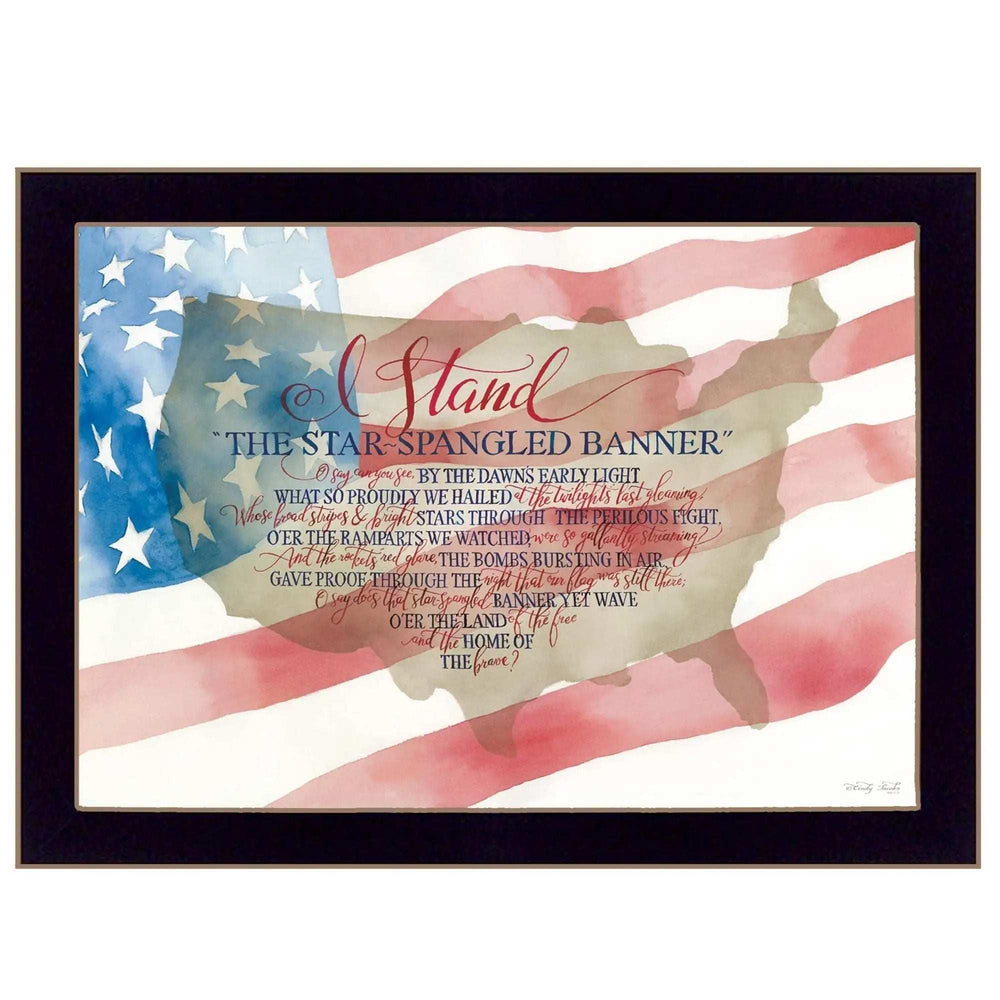 I Stand 1 Black Framed Print Wall Art - Homeroots - Flyclothing LLC