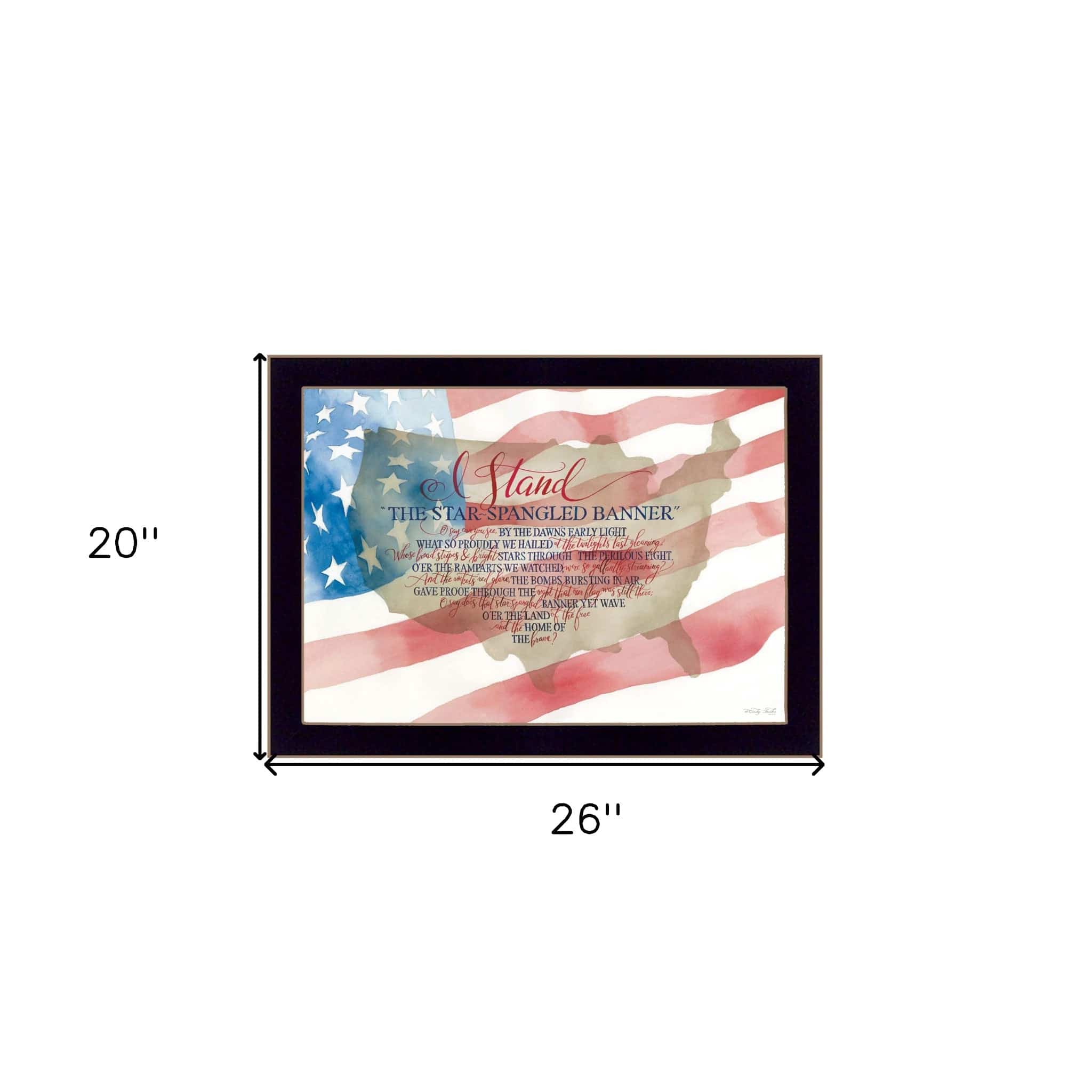 I Stand 1 Black Framed Print Wall Art - Homeroots - Flyclothing LLC