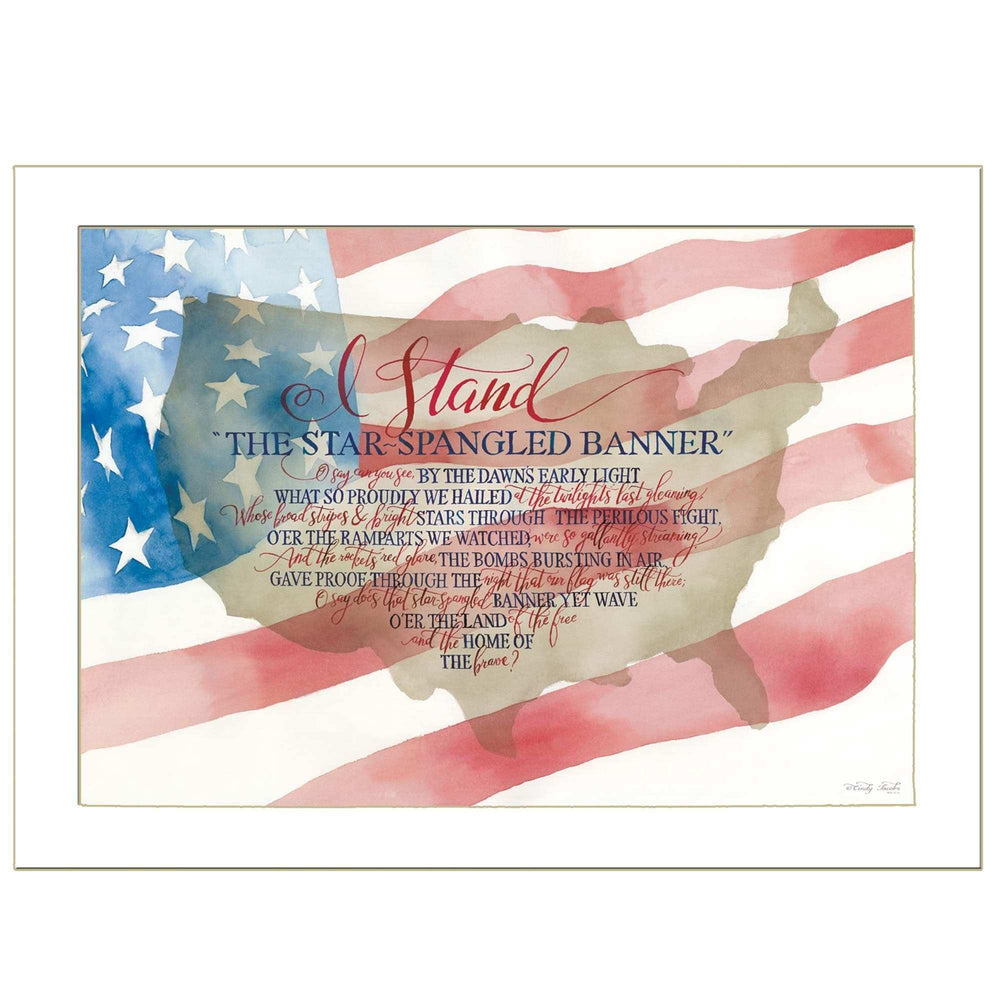 I Stand 2 White Framed Print Wall Art - Homeroots - Flyclothing LLC