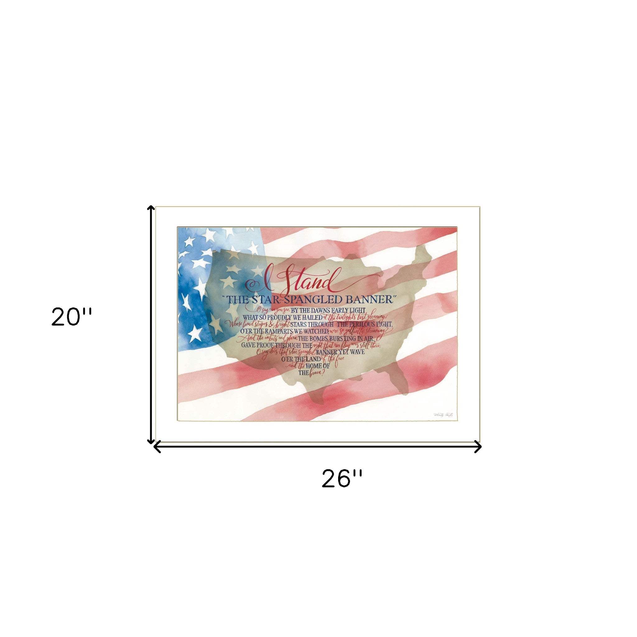 I Stand 2 White Framed Print Wall Art - Homeroots - Flyclothing LLC