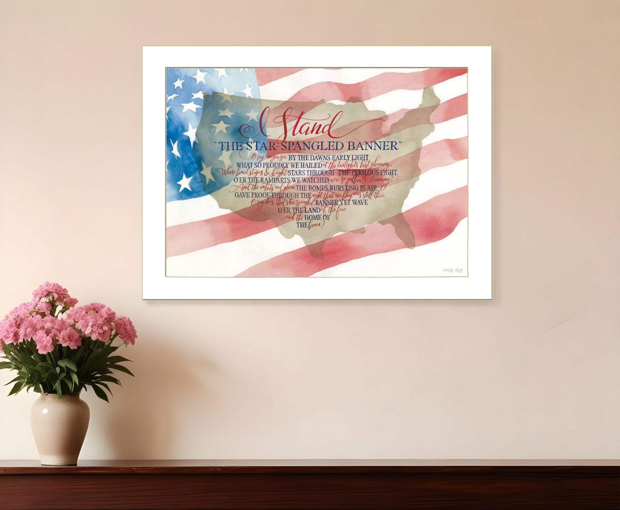 I Stand 2 White Framed Print Wall Art - Homeroots - Flyclothing LLC