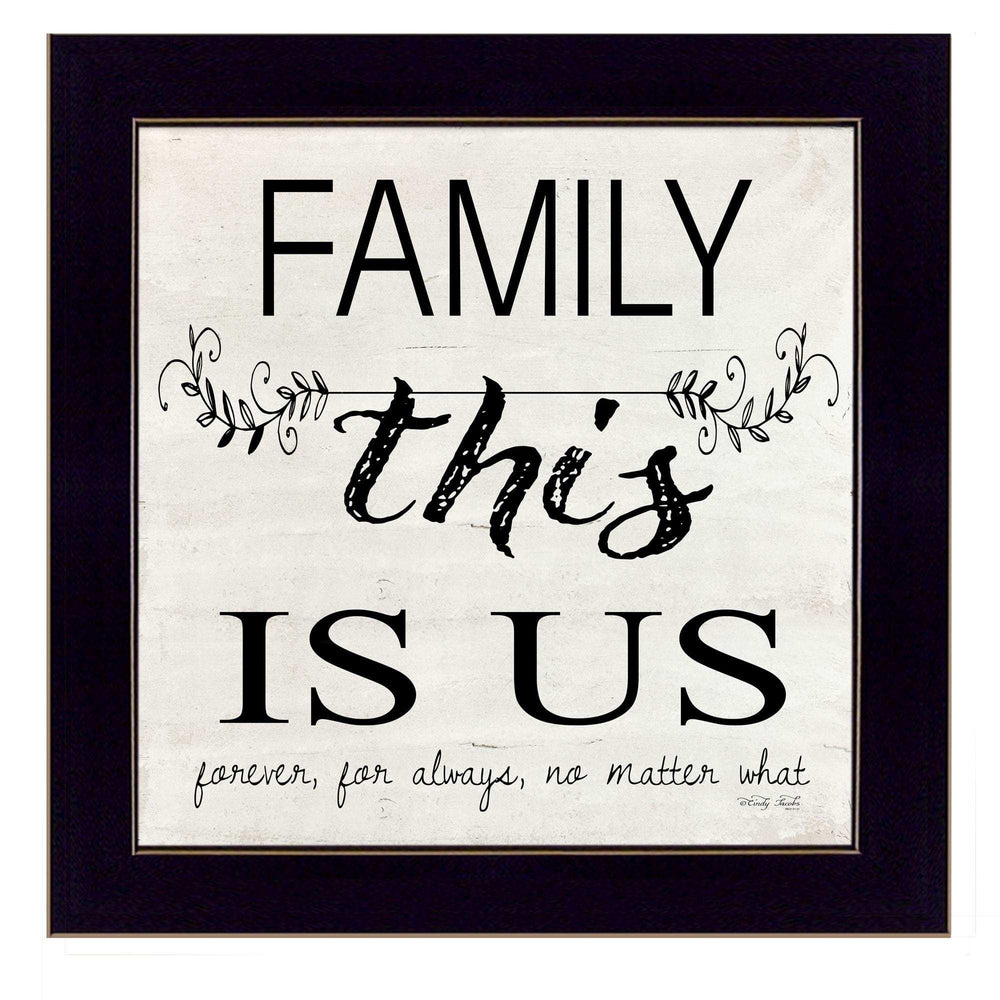 Family This is Us 1 Black Framed Print Wall Art - Homeroots - Flyclothing LLC