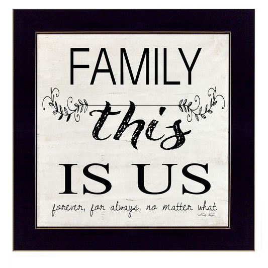 Family This is Us 1 Black Framed Print Wall Art - Homeroots
