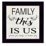 Family This is Us 1 Black Framed Print Wall Art - Homeroots