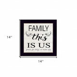 Family This is Us 1 Black Framed Print Wall Art - Homeroots - Flyclothing LLC