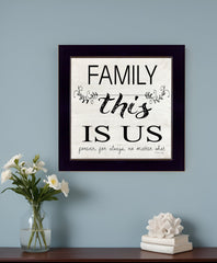 Family This is Us 1 Black Framed Print Wall Art - Homeroots