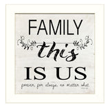 Family This is Us 2 White Framed Print Wall Art - Homeroots