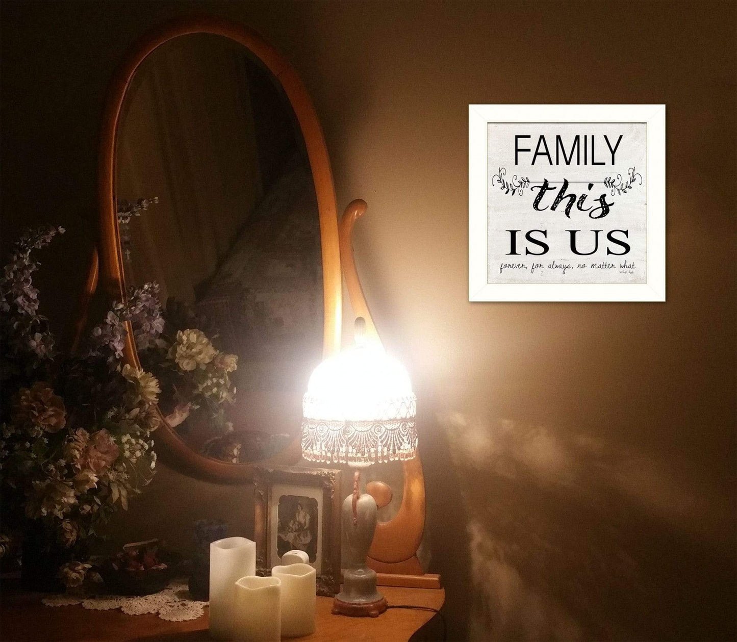 Family This is Us 2 White Framed Print Wall Art - Homeroots - Flyclothing LLC