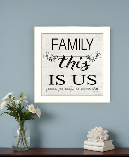 Family This is Us 2 White Framed Print Wall Art - Homeroots