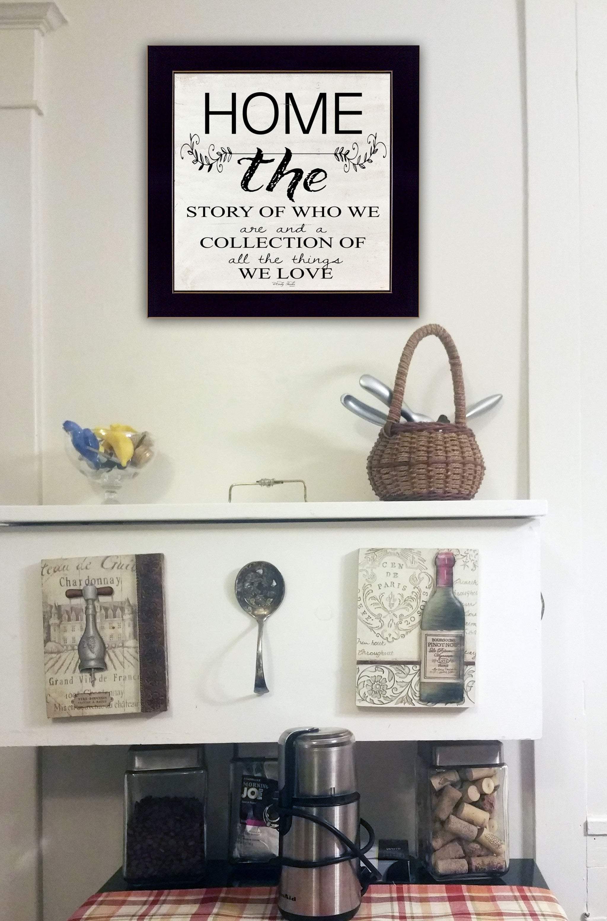 Home the Story of Who We Are Black Framed Print Wall Art - Homeroots - Flyclothing LLC