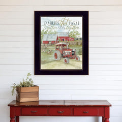 Families That Farm Together Stay Together Black Framed Print Wall Art - Homeroots