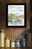 Good Day Antique Ford Tractor Black Framed Print Wall Art - Homeroots - Flyclothing LLC
