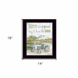 Good Day Antique Ford Tractor Black Framed Print Wall Art - Homeroots - Flyclothing LLC
