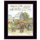 Center of My World Black Framed Print Wall Art - Homeroots