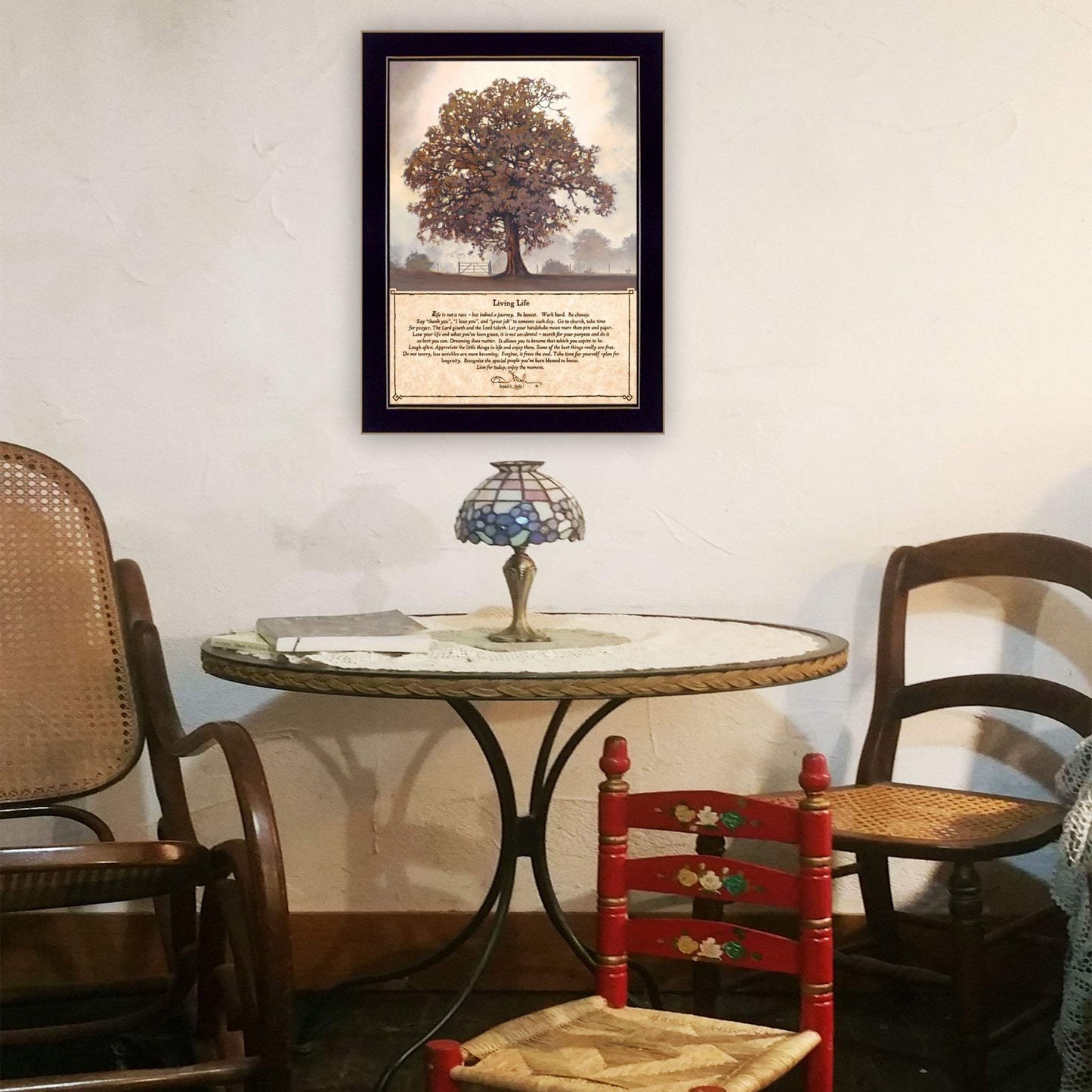Living Life 4 Black Framed Print Wall Art - Homeroots - Flyclothing LLC