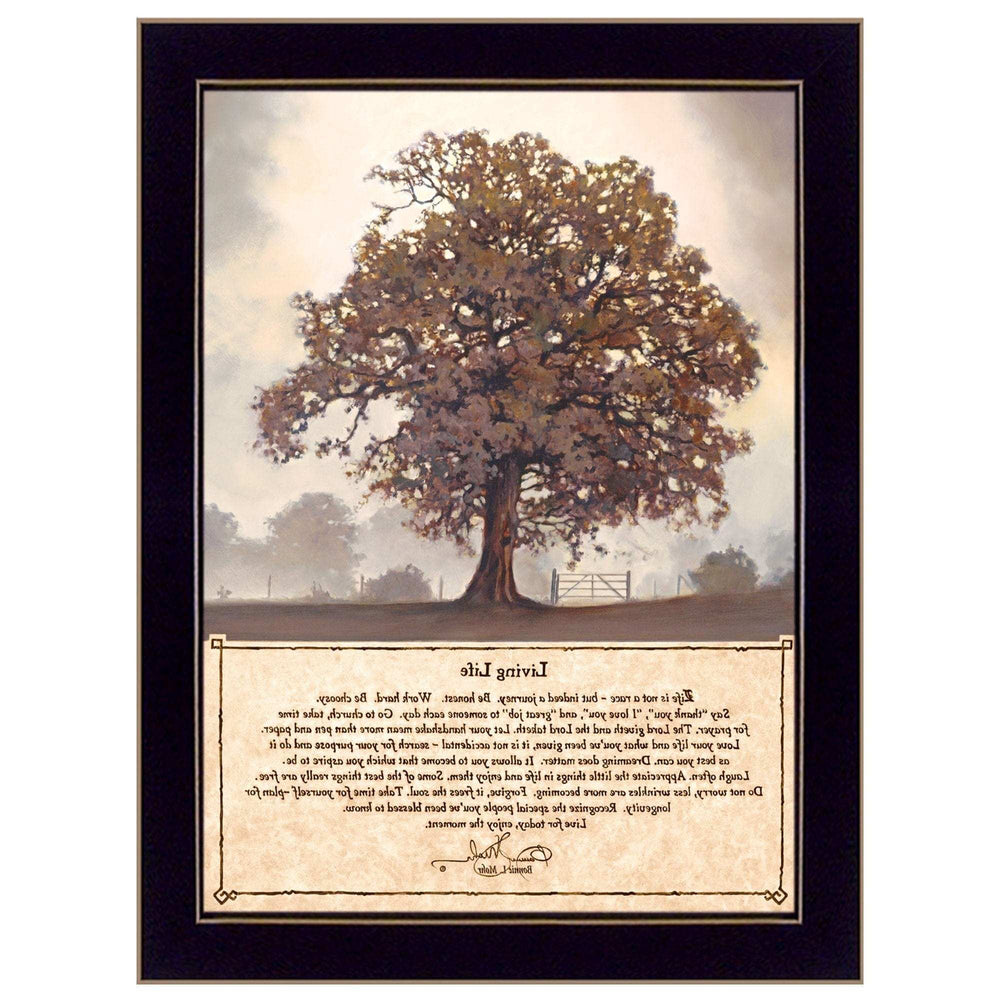 Living Life 4 Black Framed Print Wall Art - Homeroots - Flyclothing LLC