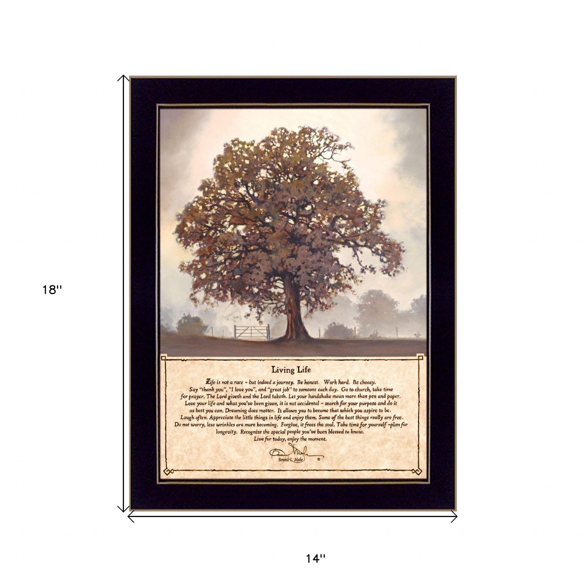 Living Life 4 Black Framed Print Wall Art - Homeroots - Flyclothing LLC