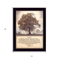Living Life 4 Black Framed Print Wall Art - Homeroots