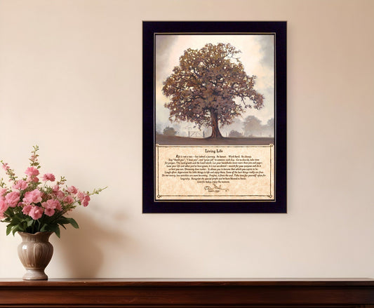 Living Life 4 Black Framed Print Wall Art - Homeroots