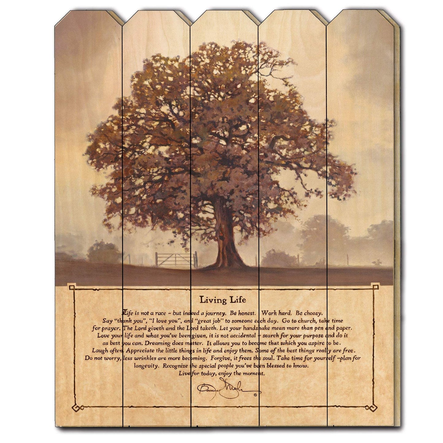 Living Life Unframed Print Wall Art - Homeroots - Flyclothing LLC