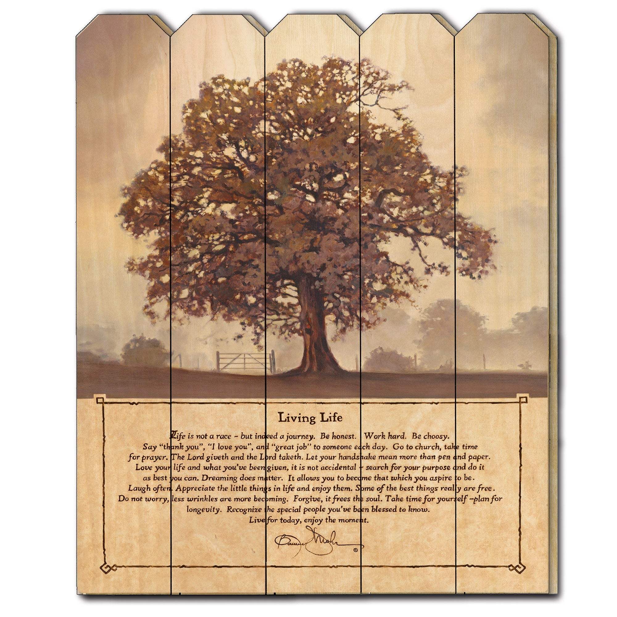 Living Life Unframed Print Wall Art - Homeroots - Flyclothing LLC