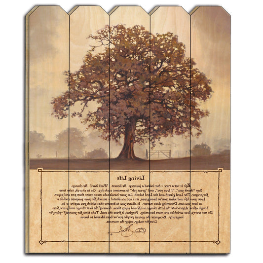 Living Life Unframed Print Wall Art - Homeroots