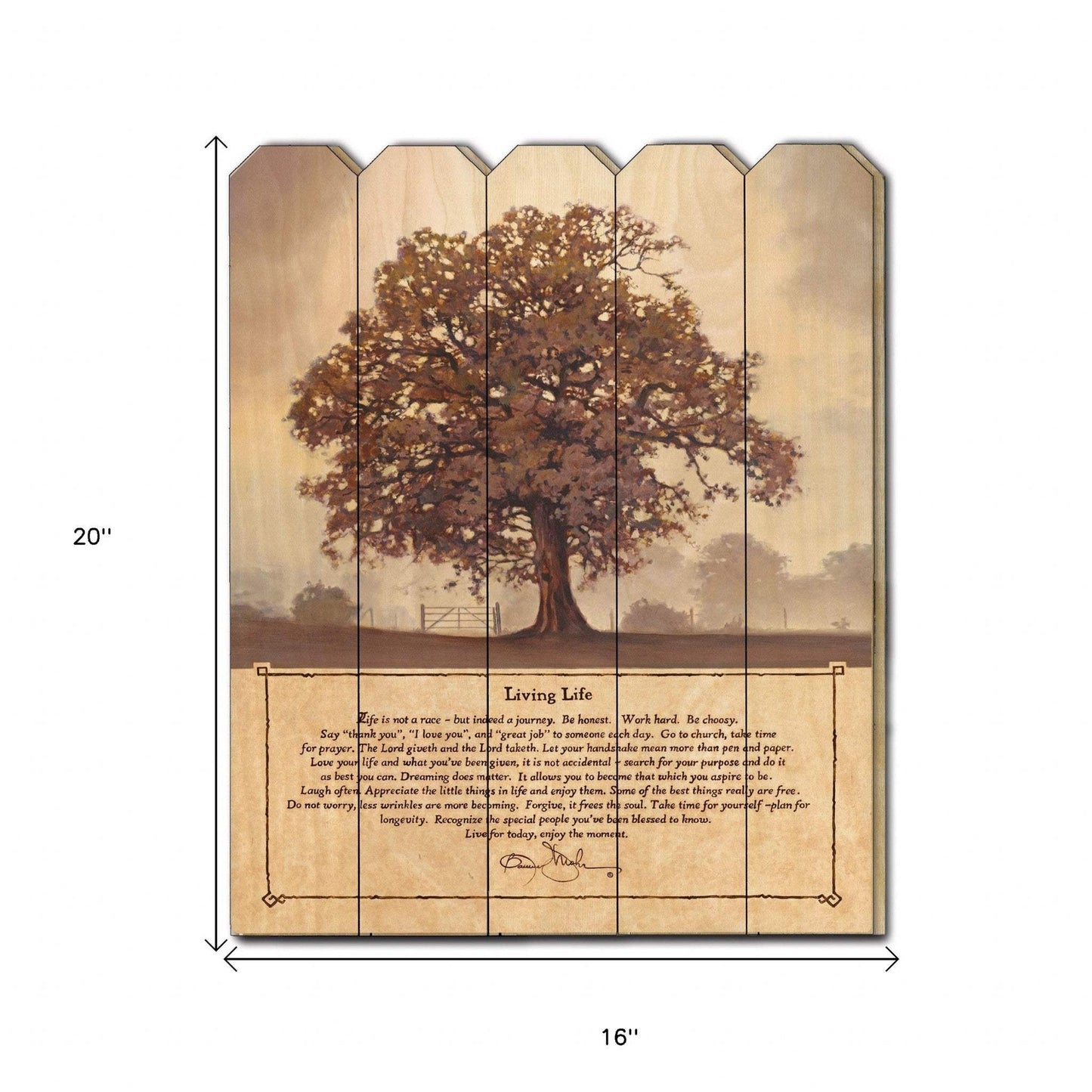 Living Life Unframed Print Wall Art - Homeroots - Flyclothing LLC