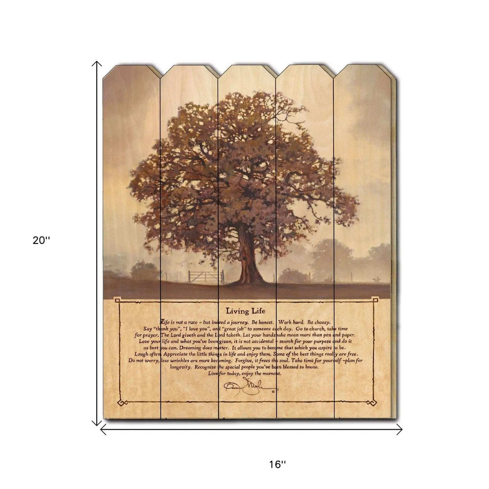 Living Life Unframed Print Wall Art - Homeroots - Flyclothing LLC