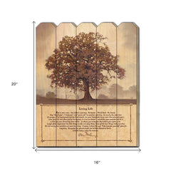 Living Life Unframed Print Wall Art - Homeroots