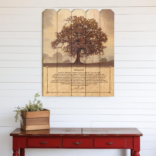 Living Life Unframed Print Wall Art - Homeroots