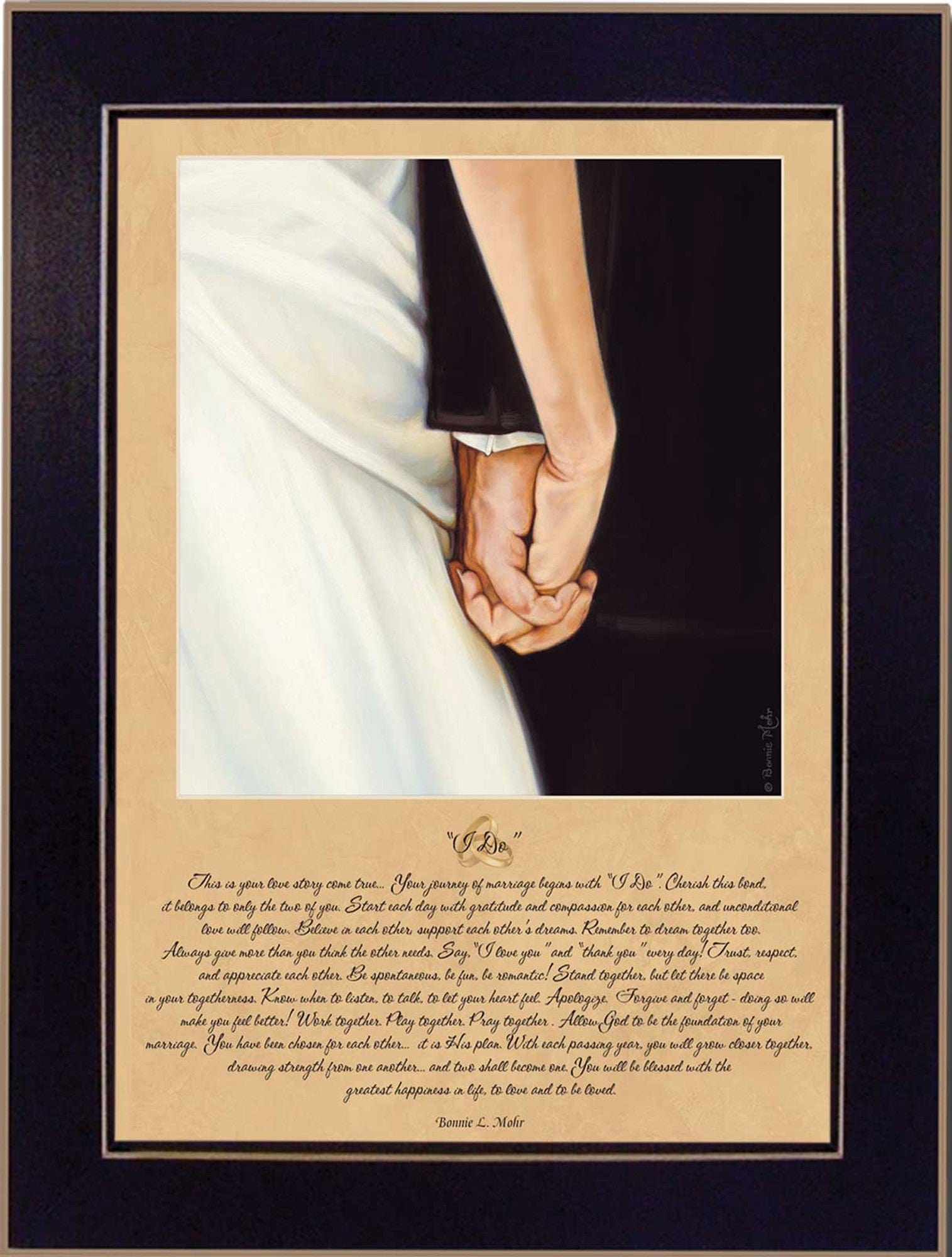 I Do 6 Black Framed Print Wall Art - Homeroots