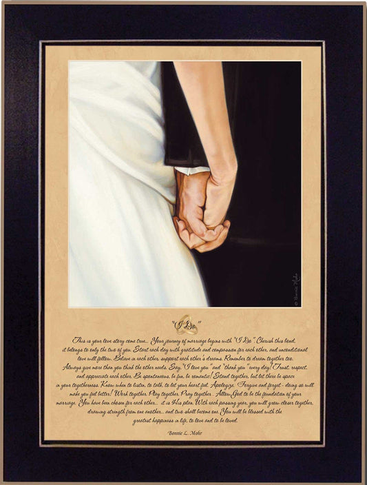I Do 6 Black Framed Print Wall Art - Homeroots