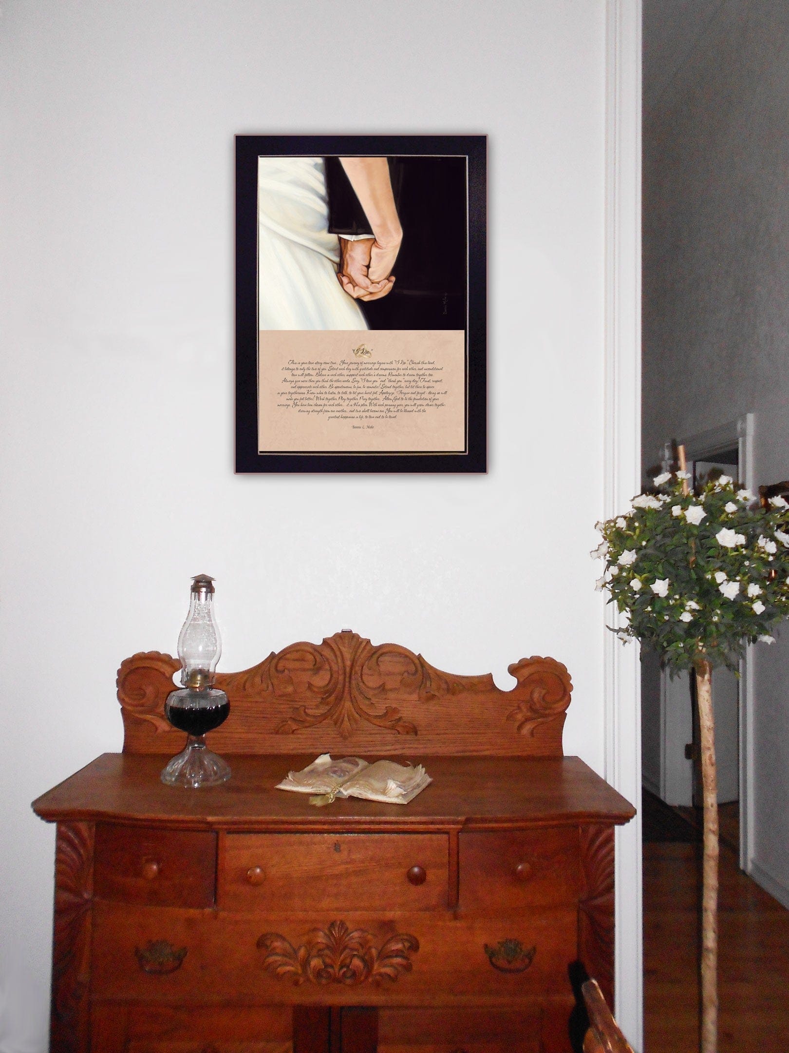 I Do 6 Black Framed Print Wall Art - Homeroots