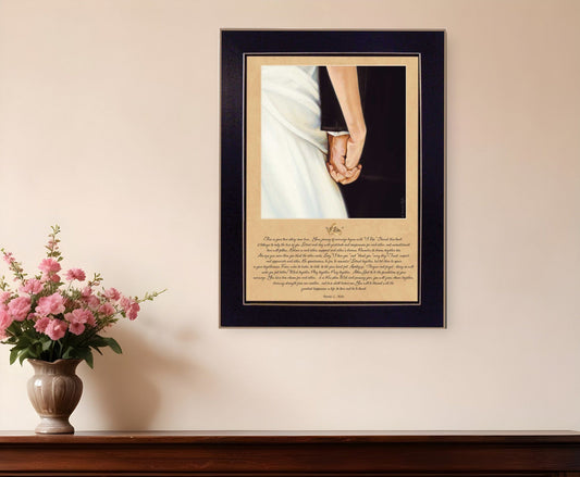 I Do 6 Black Framed Print Wall Art - Homeroots