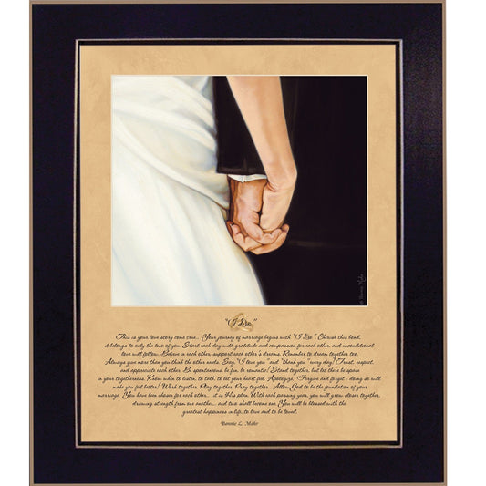 I Do 8 Black Framed Print Wall Art - Homeroots