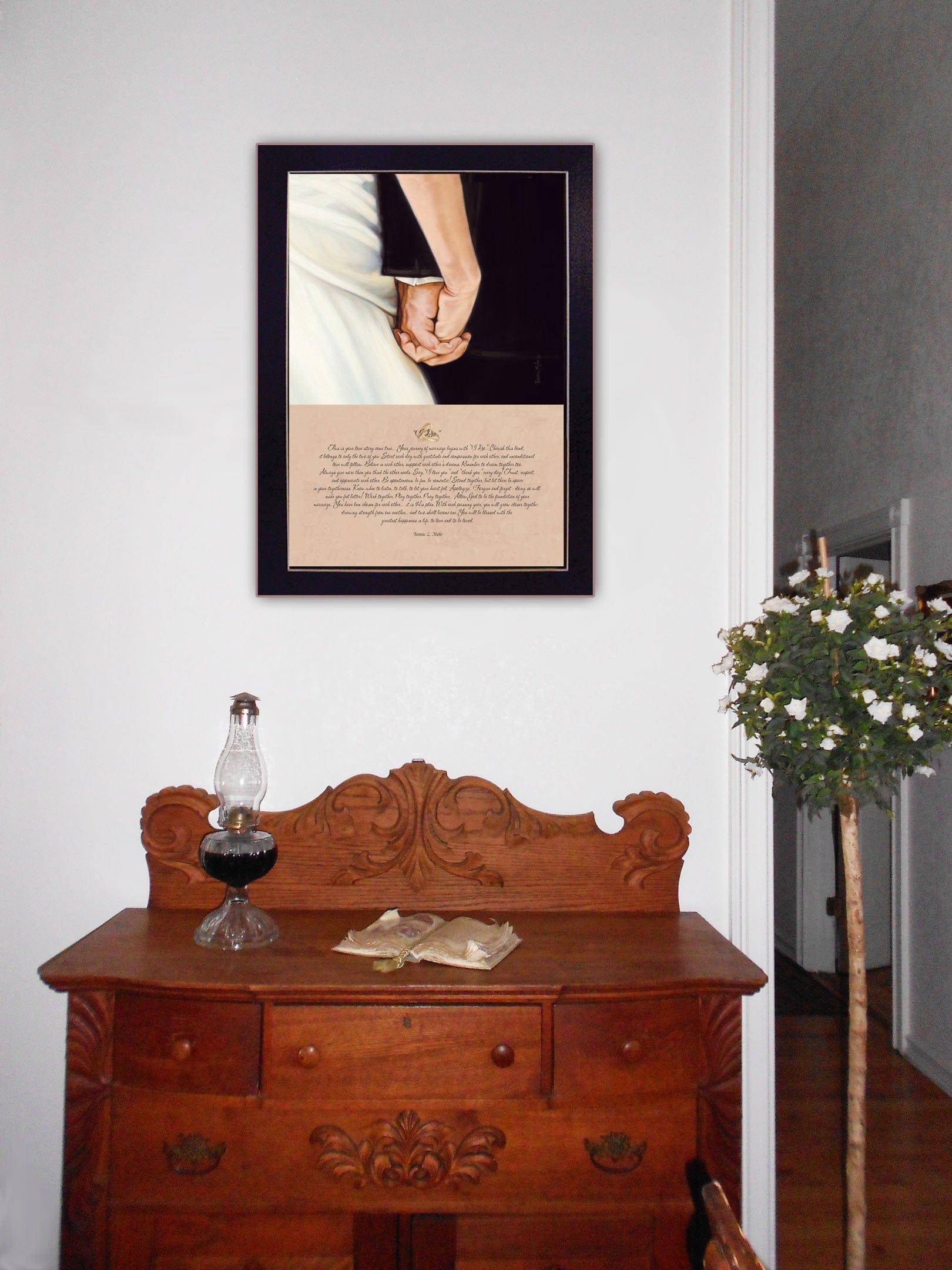 I Do 8 Black Framed Print Wall Art - Homeroots