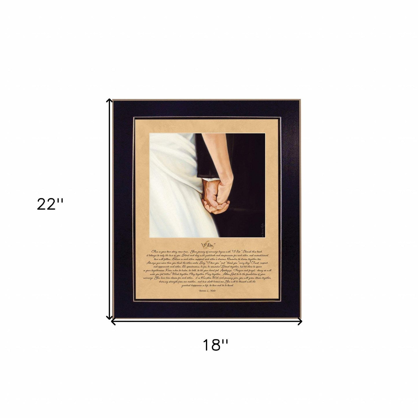 I Do 8 Black Framed Print Wall Art - Homeroots - Flyclothing LLC