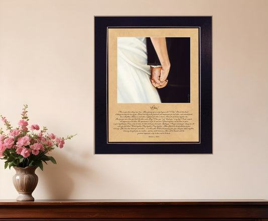 I Do 8 Black Framed Print Wall Art - Homeroots
