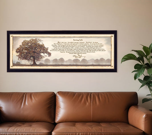 Living Life 9 Black Framed Print Wall Art - Homeroots