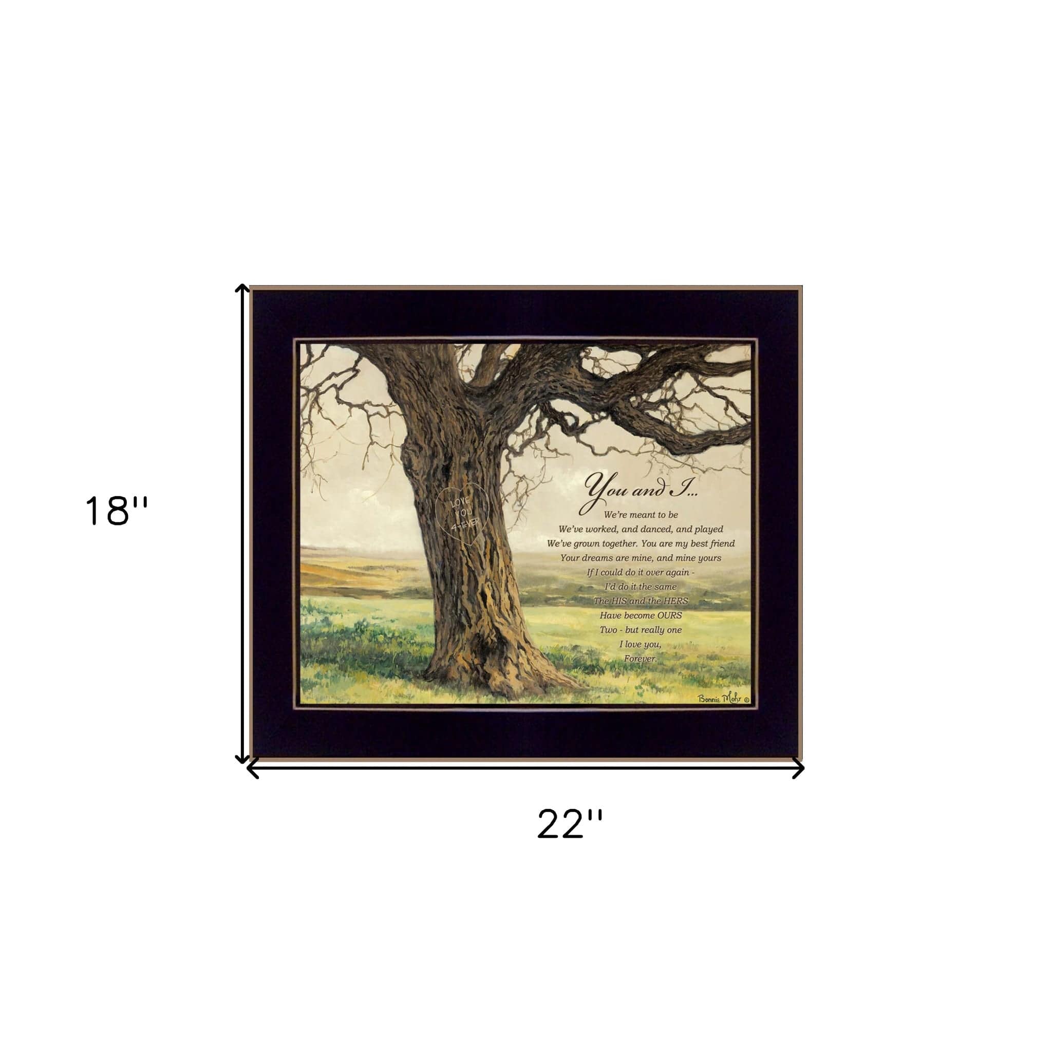 Forever 6 Black Framed Print Wall Art - Homeroots