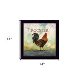 Raleigh the Rooster Black Framed Print Wall Art - Homeroots - Flyclothing LLC