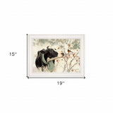 The Winter Robin 3 White Framed Print Wall Art - Homeroots - Flyclothing LLC
