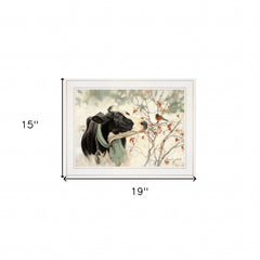 The Winter Robin 3 White Framed Print Wall Art - Homeroots