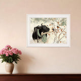 The Winter Robin 3 White Framed Print Wall Art - Homeroots - Flyclothing LLC