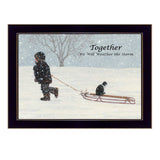 Together 1 Black Framed Print Wall Art - Homeroots - Flyclothing LLC