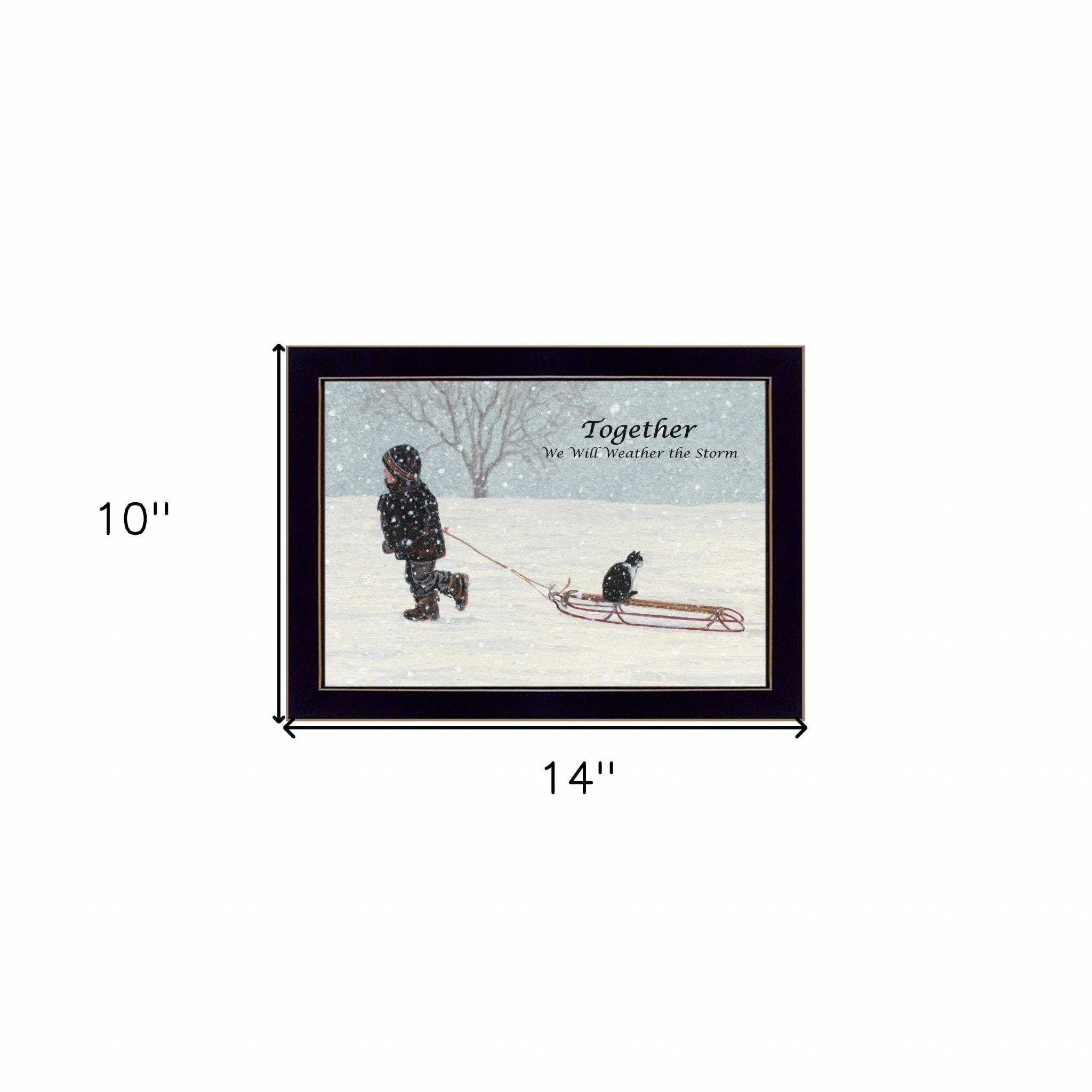Together 1 Black Framed Print Wall Art - Homeroots - Flyclothing LLC