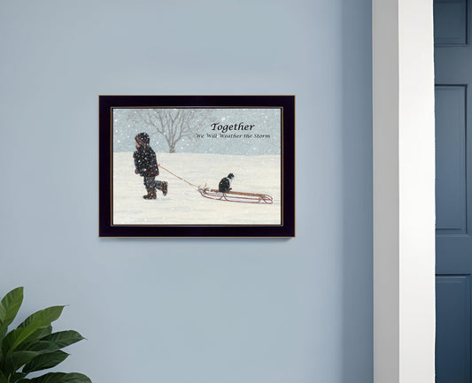 Together 1 Black Framed Print Wall Art - Homeroots