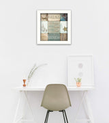 Sand and Sea White Framed Print Wall Art - Homeroots - Flyclothing LLC