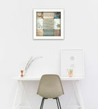 Sand and Sea White Framed Print Wall Art - Homeroots - Flyclothing LLC