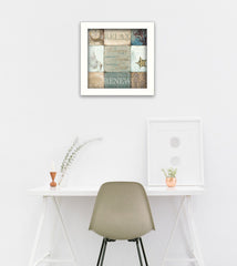 Sand and Sea White Framed Print Wall Art - Homeroots